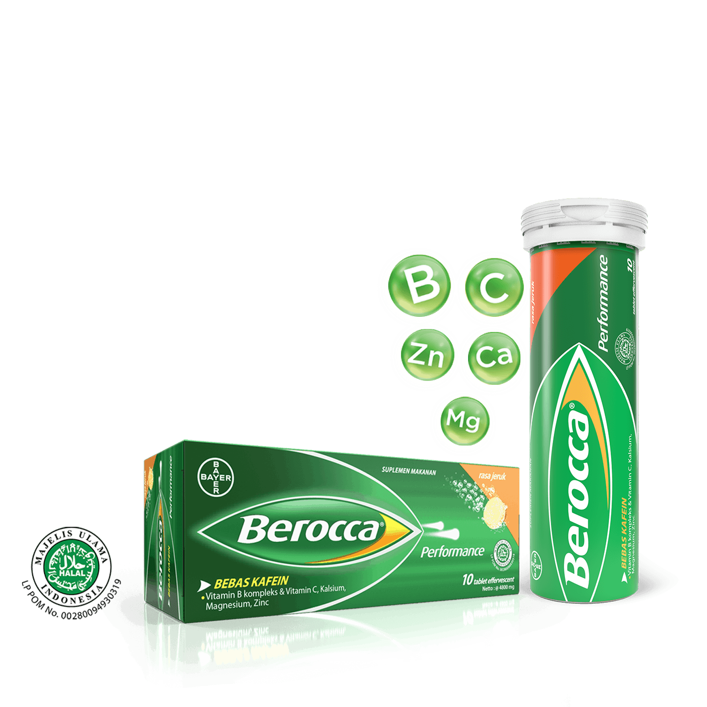 Berocca Performance Tablet Effervescent Rasa Jeruk